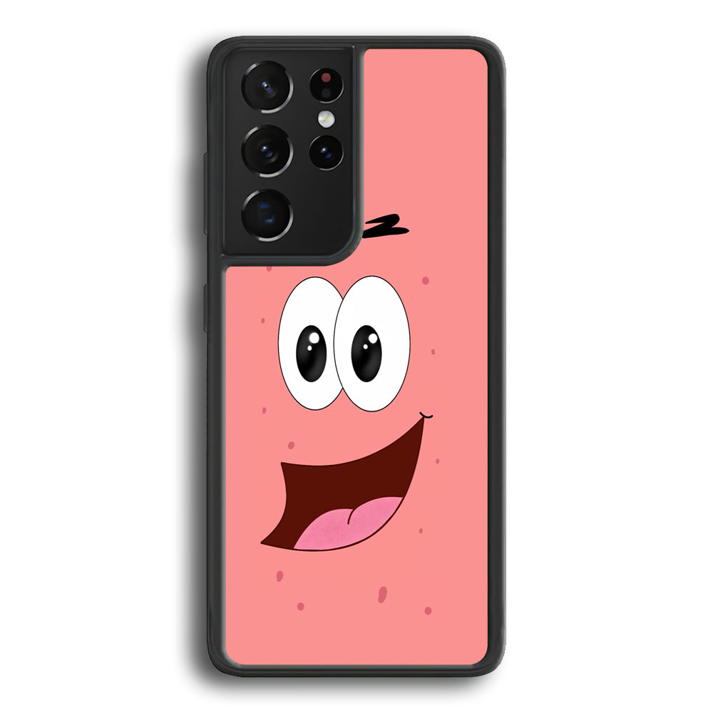 Patrick Face Character Samsung Galaxy S21 Ultra Case