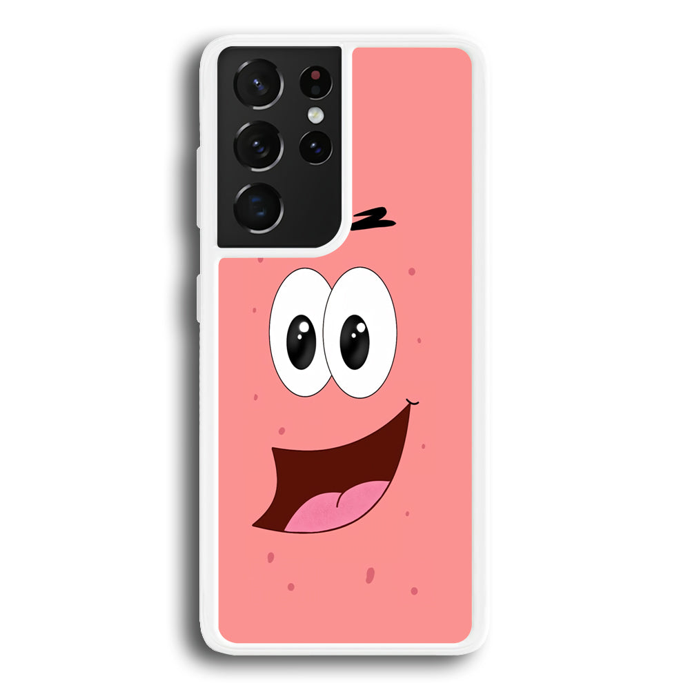 Patrick Face Character Samsung Galaxy S21 Ultra Case