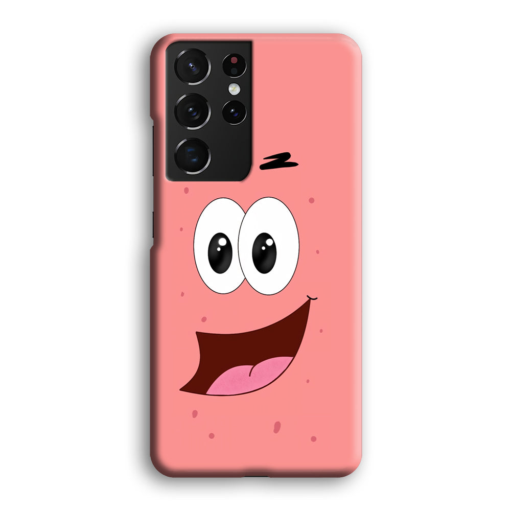 Patrick Face Character Samsung Galaxy S21 Ultra Case