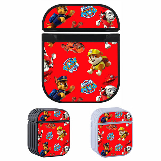 Paw Patrol Red Background Apple Airpods Case