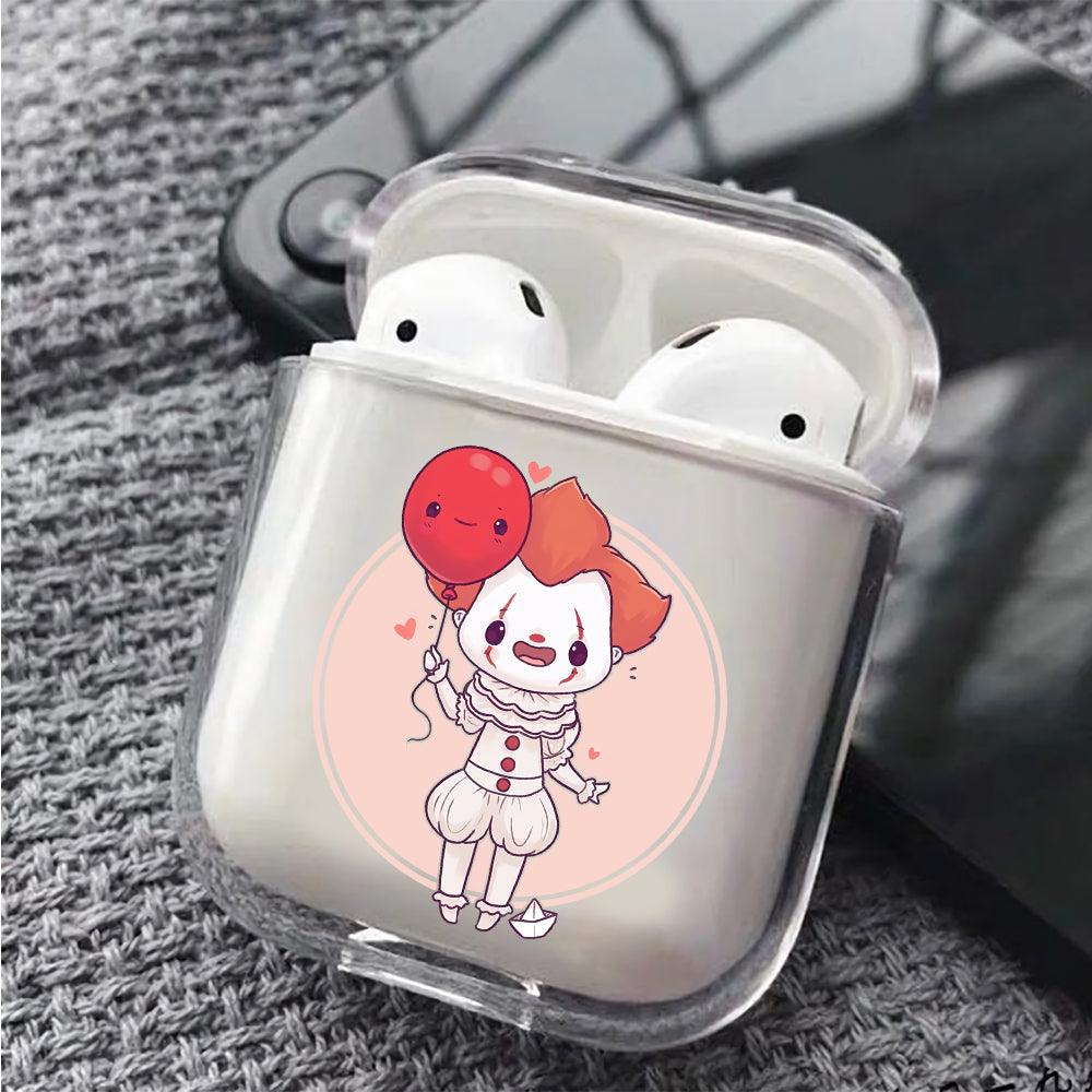 Pennywise Kid and Red Balloon Apple Airpods Clear Case