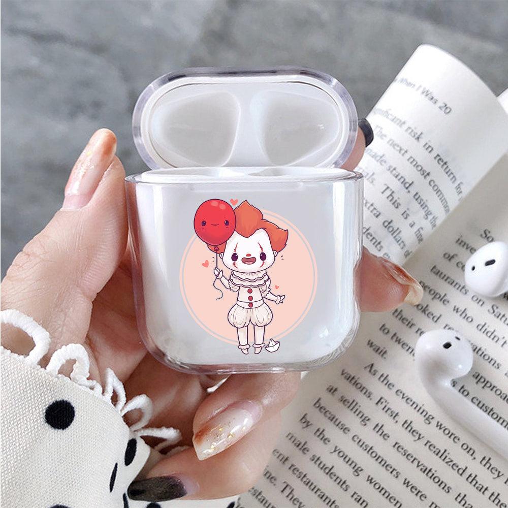 Pennywise Kid and Red Balloon Apple Airpods Clear Case
