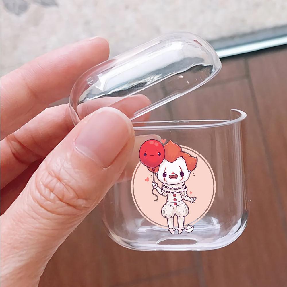 Pennywise Kid and Red Balloon Apple Airpods Clear Case