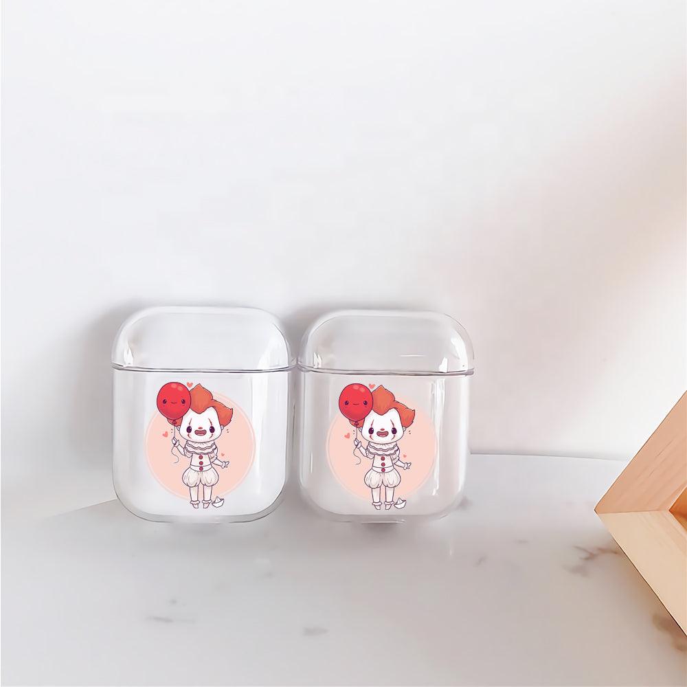 Pennywise Kid and Red Balloon Apple Airpods Clear Case