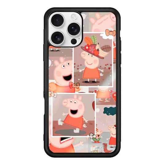 Peppa Pig Aesthetic In Frame iPhone 16 Pro Max Case