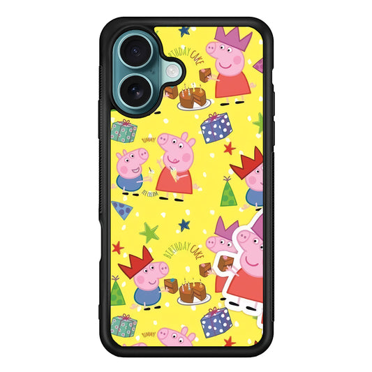 Peppa Pig Birthday Momment iPhone 16 Case