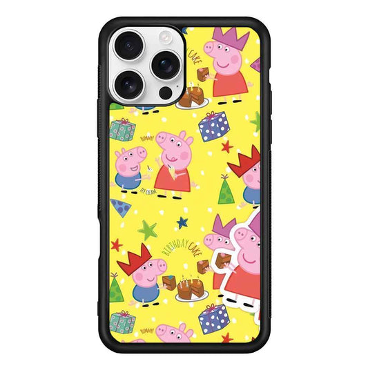 Peppa Pig Birthday Momment iPhone 16 Pro Max Case