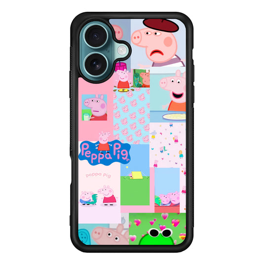 Peppa Pig George Collage iPhone 16 Case