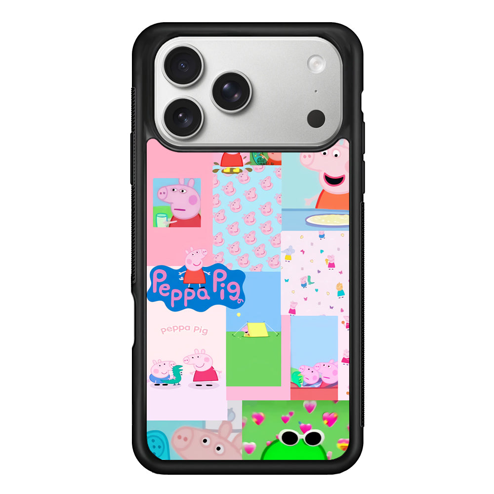 Peppa Pig George Collage iPhone 17 Pro Case