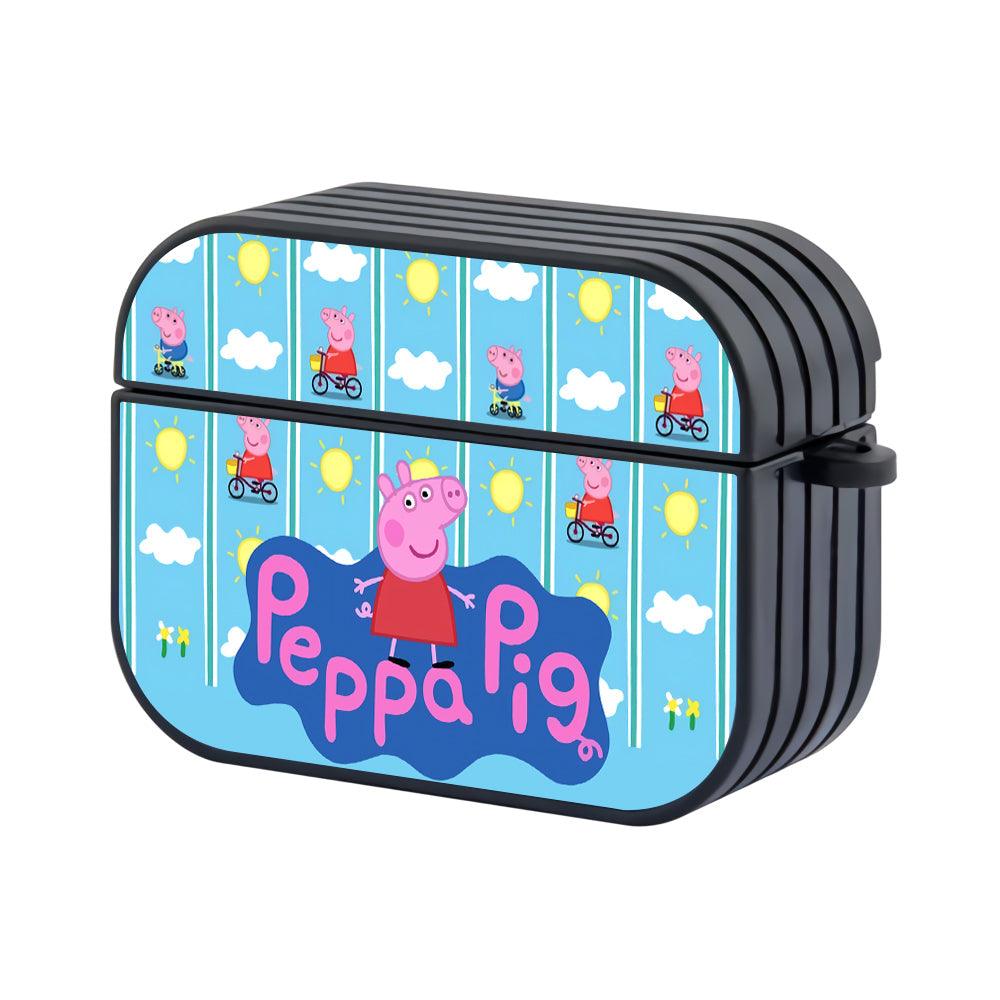 Peppa Pig Painting The Day Apple Airpods Pro Case Black