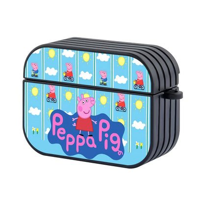 Peppa Pig Painting The Day Apple Airpods Pro Case Black