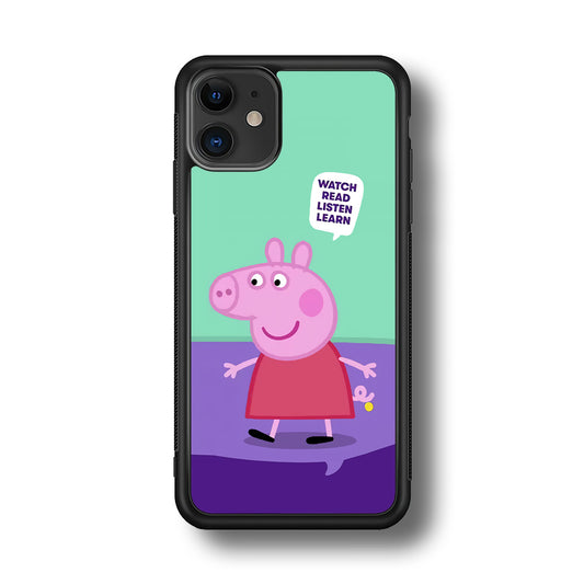 Peppa Pig Ready to Study iPhone 11 Case