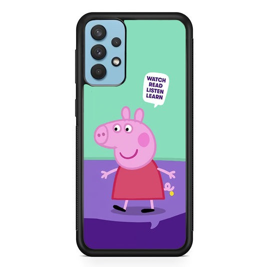 Peppa Pig Ready to Study Samsung Galaxy A32 Case