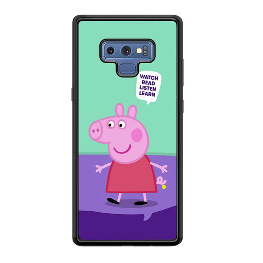 Peppa Pig Ready to Study Samsung Galaxy Note 9 Case