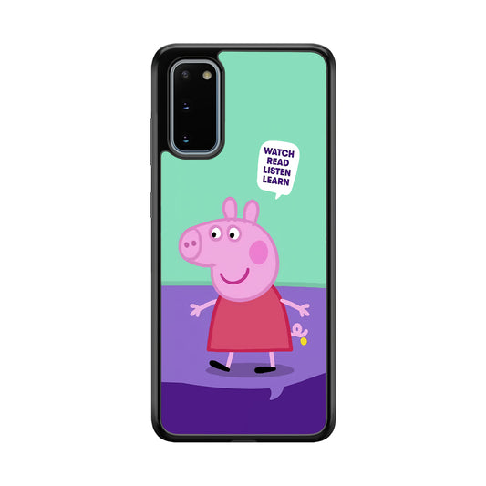 Peppa Pig Ready to Study Samsung Galaxy S20 Case