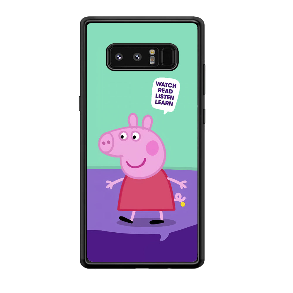 Peppa Pig Ready to Study Samsung Galaxy Note 8 Case