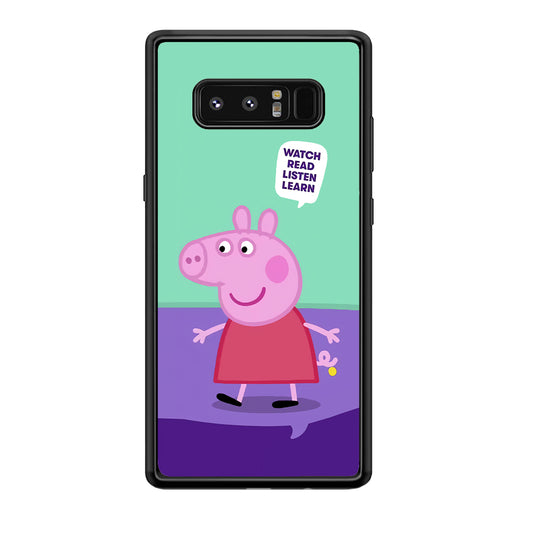 Peppa Pig Ready to Study Samsung Galaxy Note 8 Case
