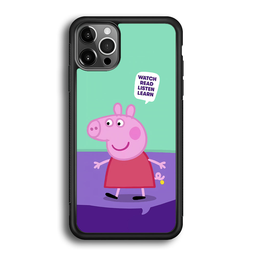 Peppa Pig Ready to Study iPhone 12 Pro Max Case