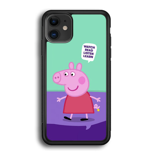 Peppa Pig Ready to Study iPhone 12 Case