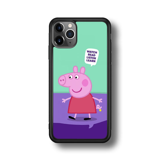 Peppa Pig Ready to Study iPhone 11 Pro Max Case