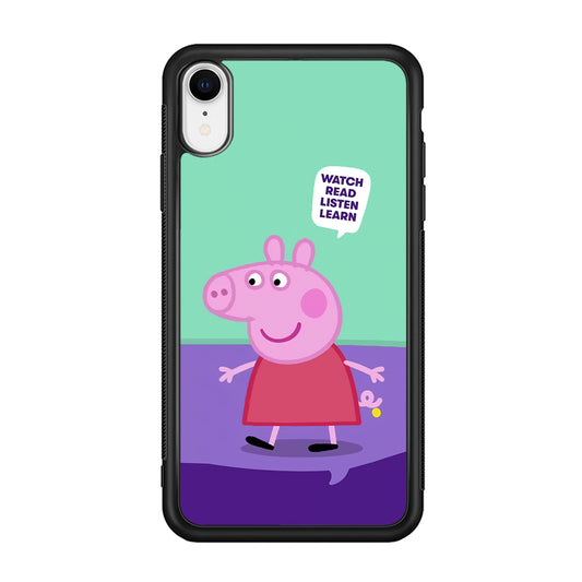 Peppa Pig Ready to Study iPhone XR Case