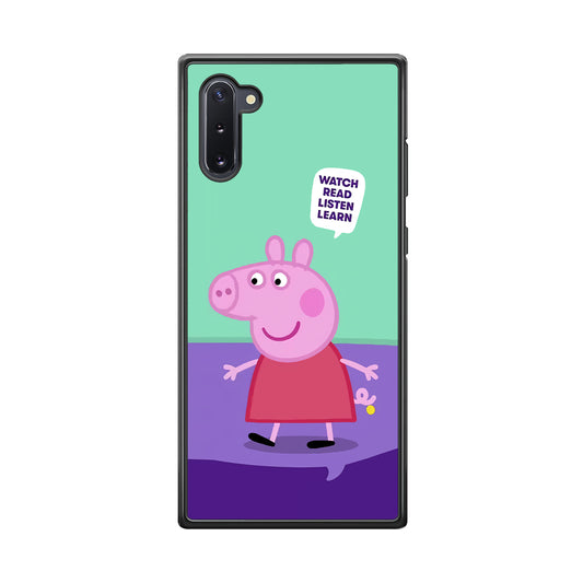 Peppa Pig Ready to Study Samsung Galaxy Note 10 Case