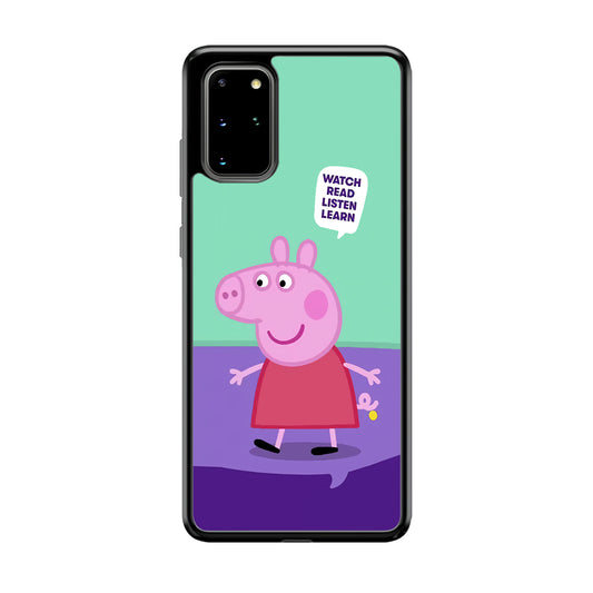 Peppa Pig Ready to Study Samsung Galaxy S20 Plus Case