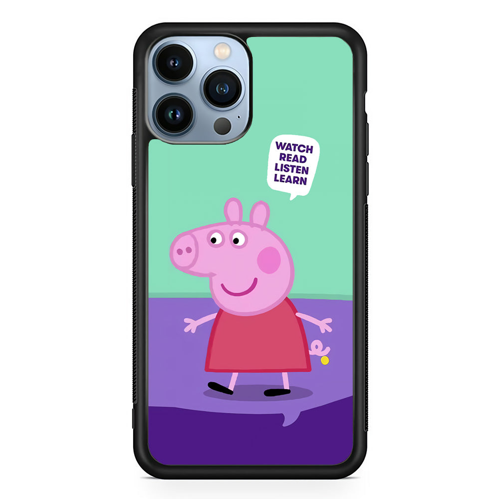 Peppa Pig Ready to Study iPhone 13 Pro Max Case