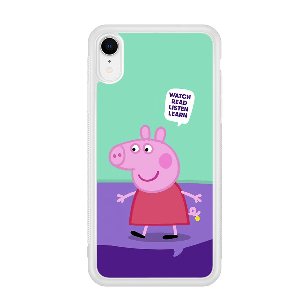 Peppa Pig Ready to Study iPhone XR Case