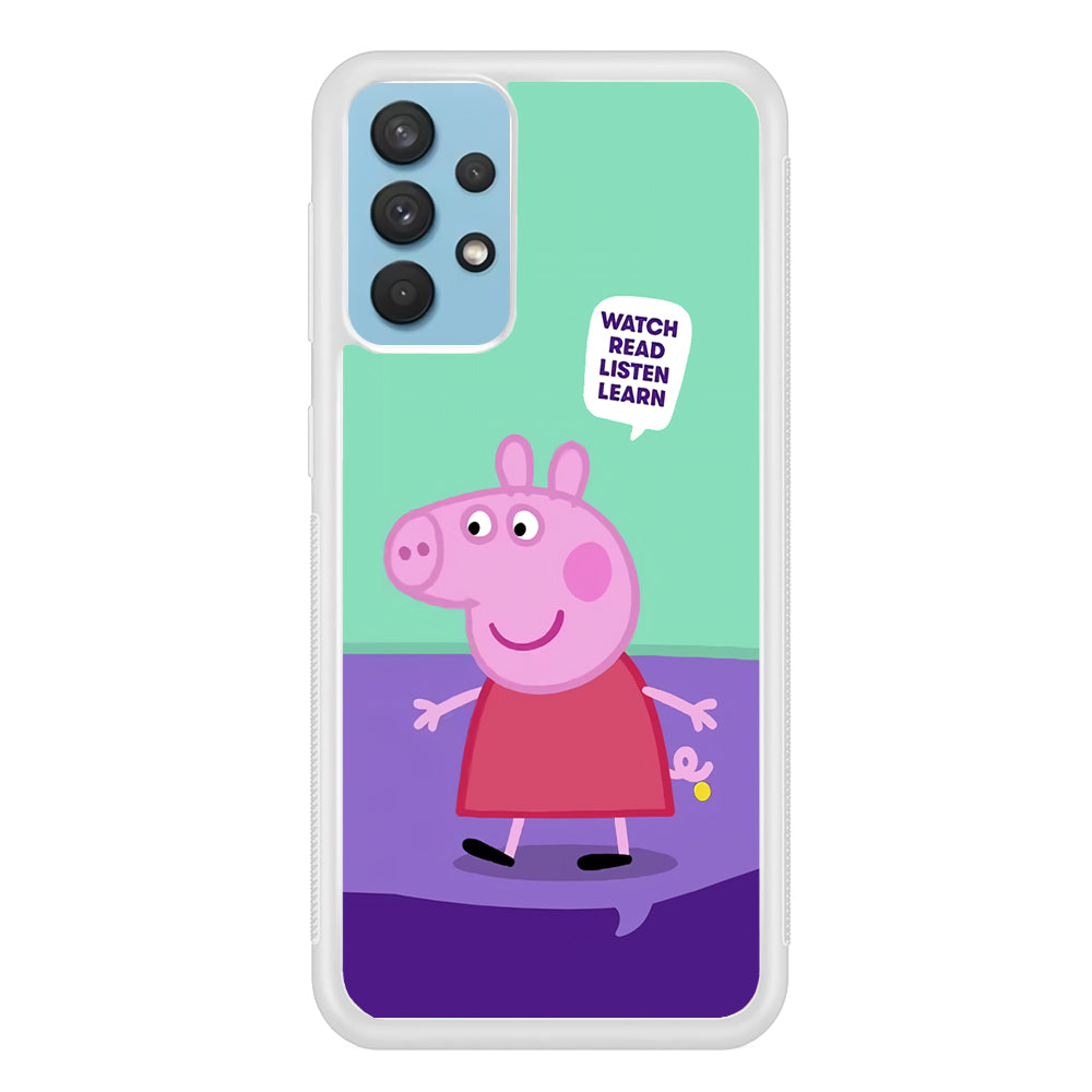 Peppa Pig Ready to Study Samsung Galaxy A32 Case