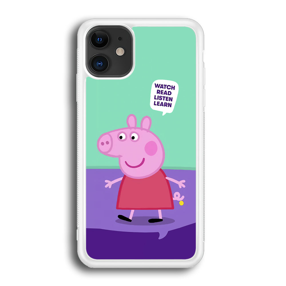 Peppa Pig Ready to Study iPhone 12 Case