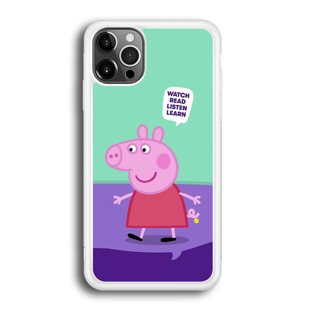 Peppa Pig Ready to Study iPhone 12 Pro Max Case