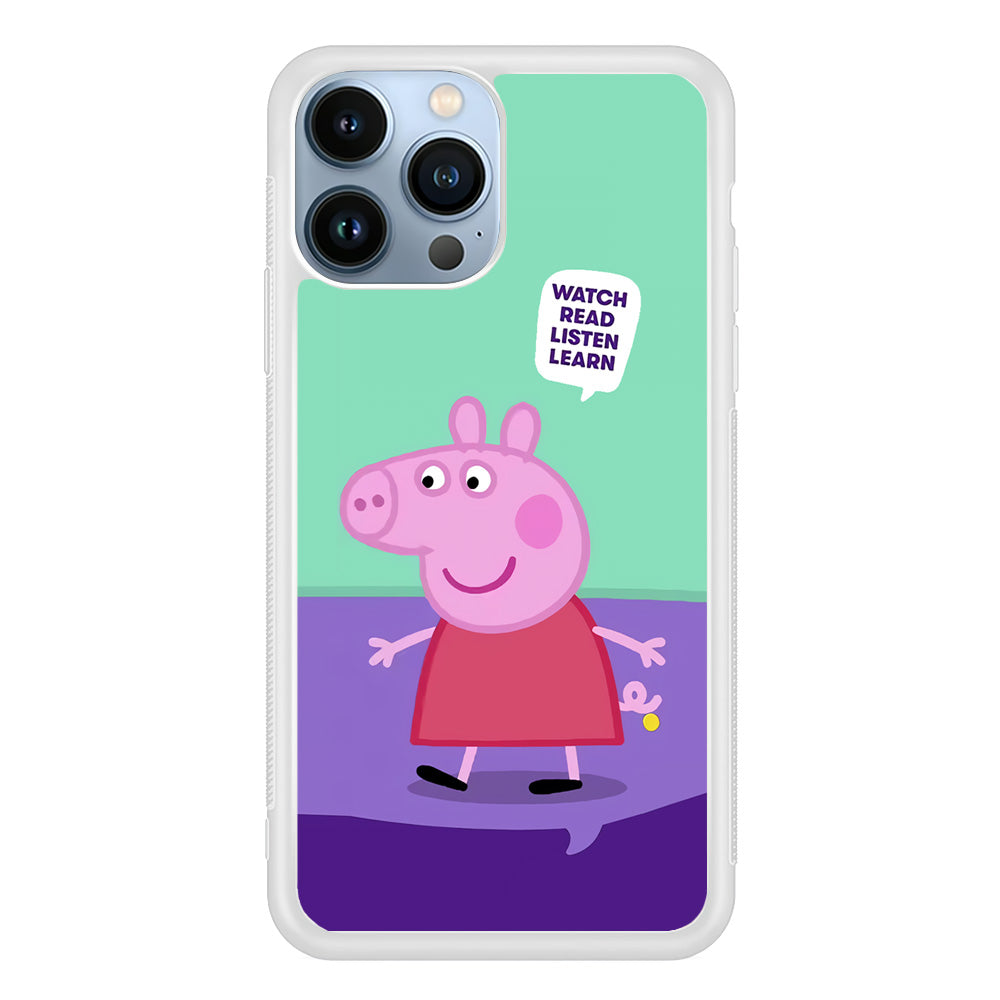 Peppa Pig Ready to Study iPhone 13 Pro Max Case