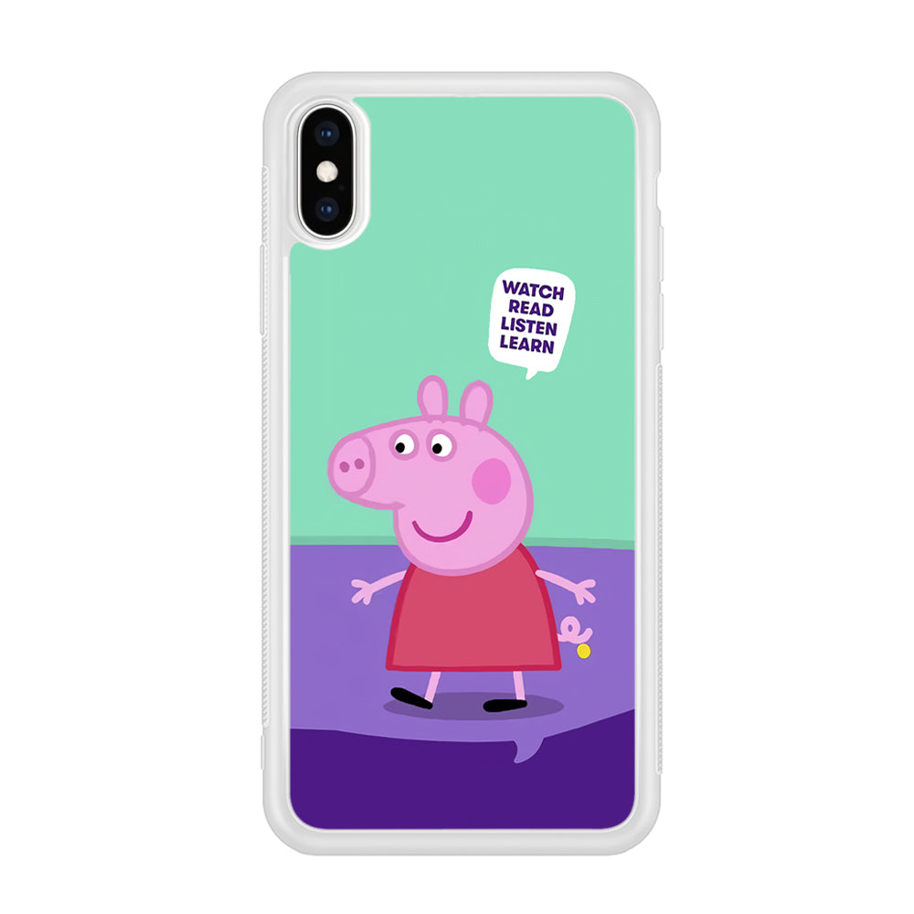 Peppa Pig Ready to Study iPhone XS Case