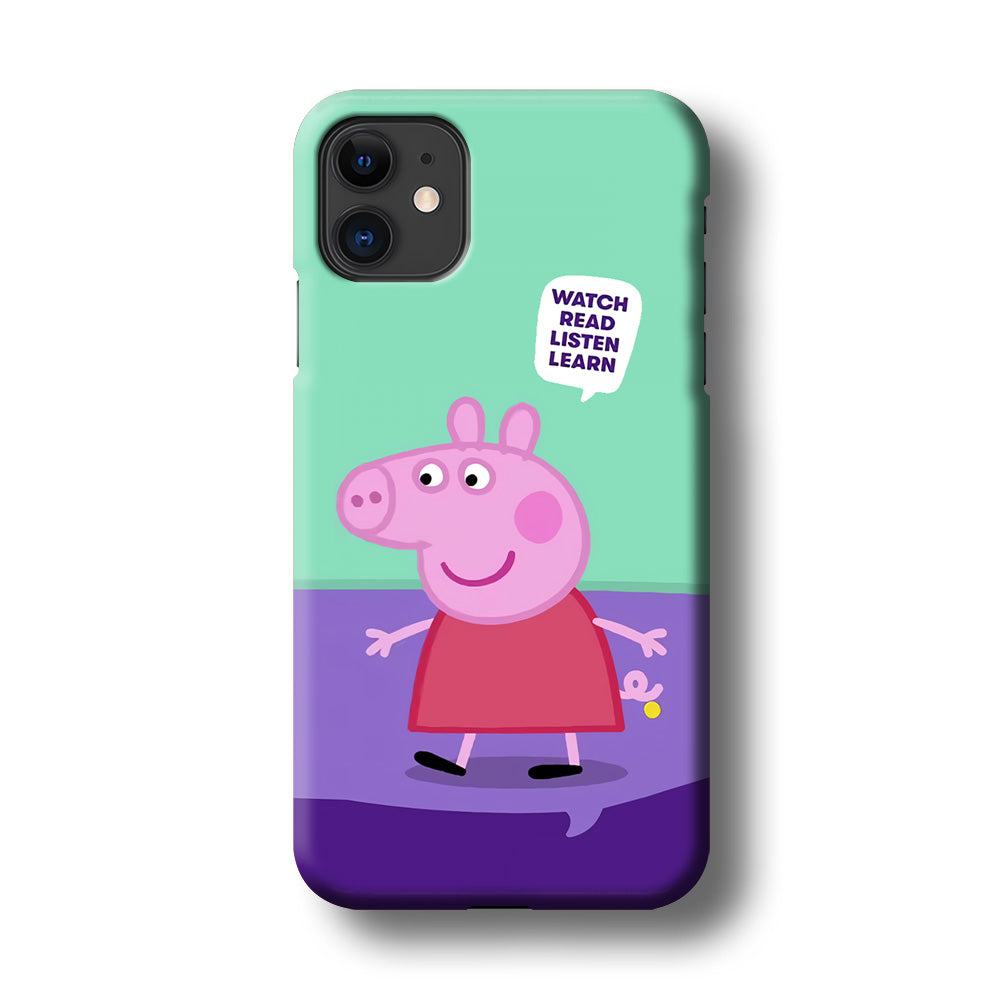 Peppa Pig Ready to Study iPhone 11 Case