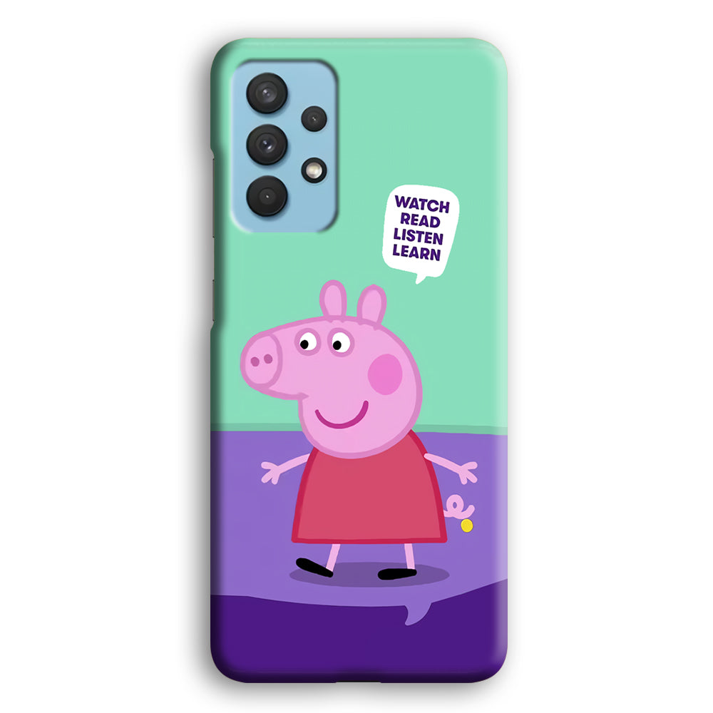 Peppa Pig Ready to Study Samsung Galaxy A32 Case