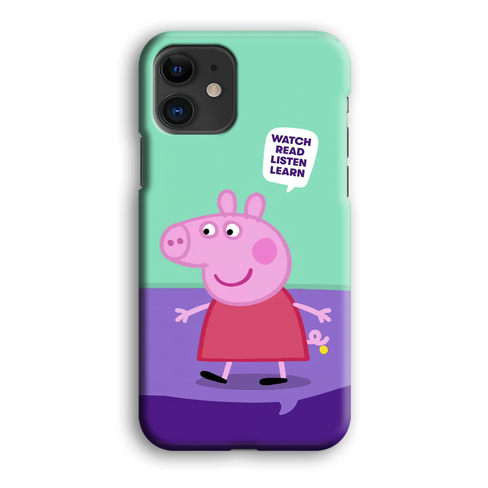 Peppa Pig Ready to Study iPhone 12 Case