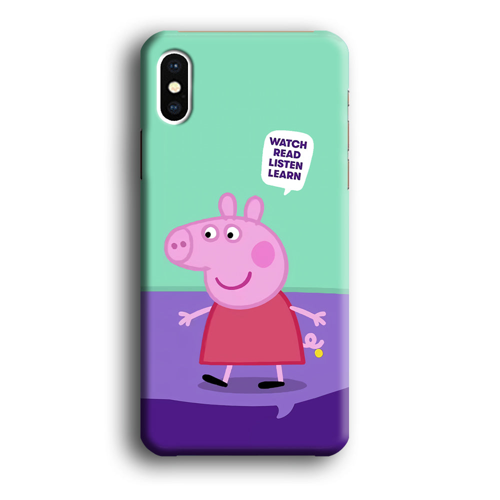 Peppa Pig Ready to Study iPhone XS Case