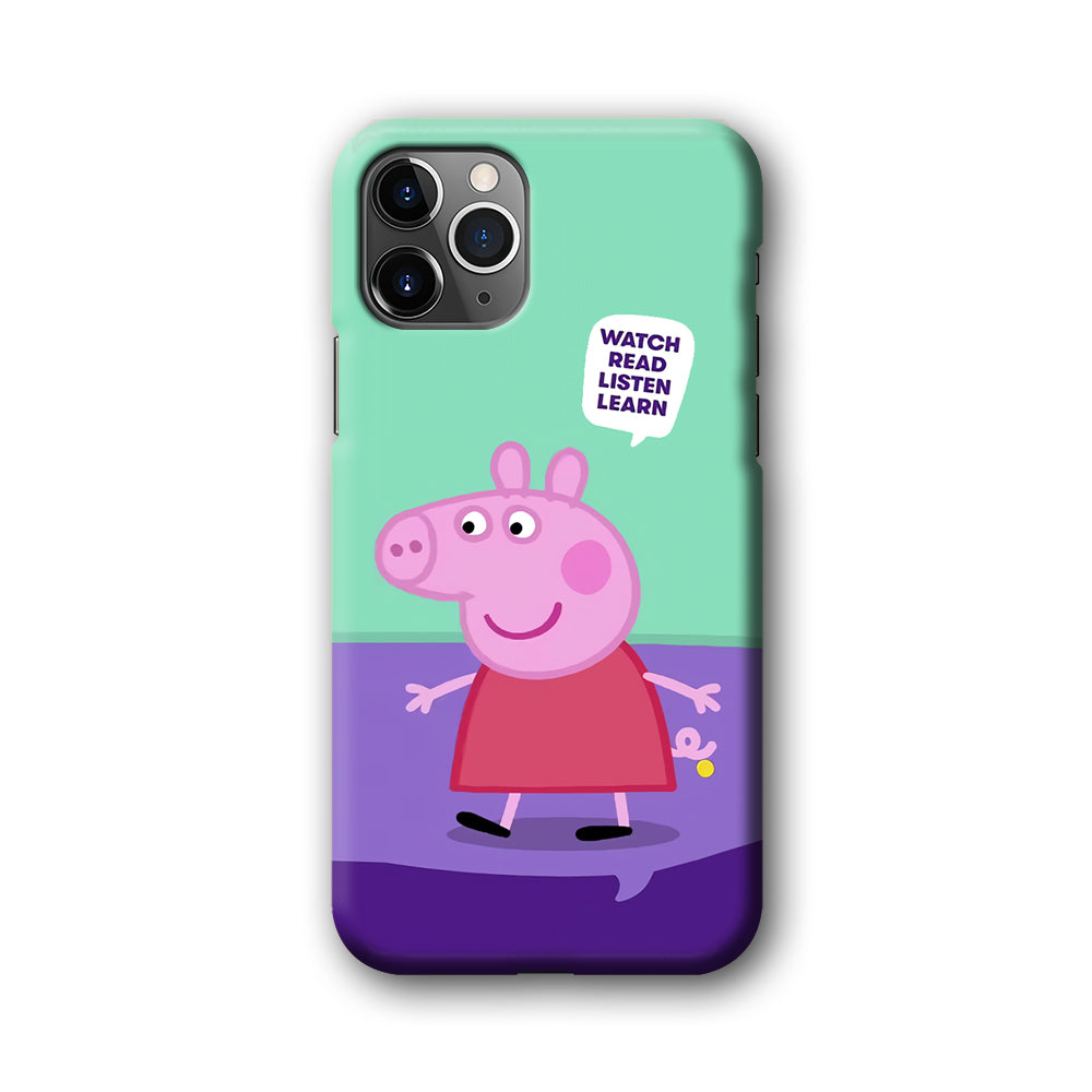 Peppa Pig Ready to Study iPhone 11 Pro Case