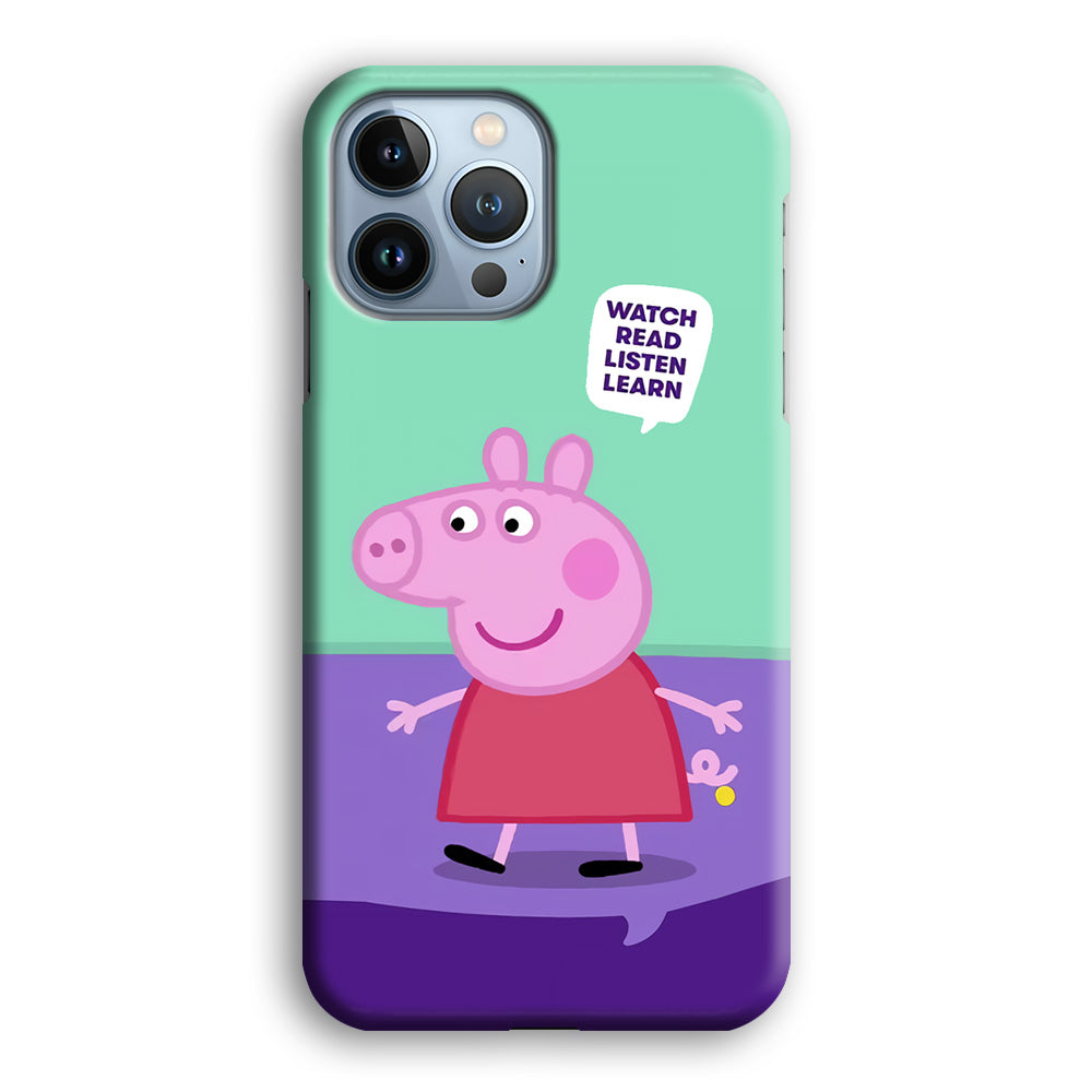 Peppa Pig Ready to Study iPhone 13 Pro Max Case