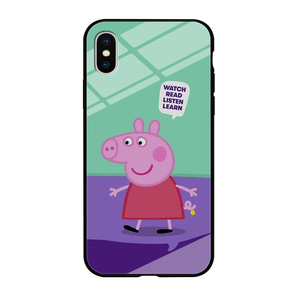 Peppa Pig Ready to Study iPhone XS Case