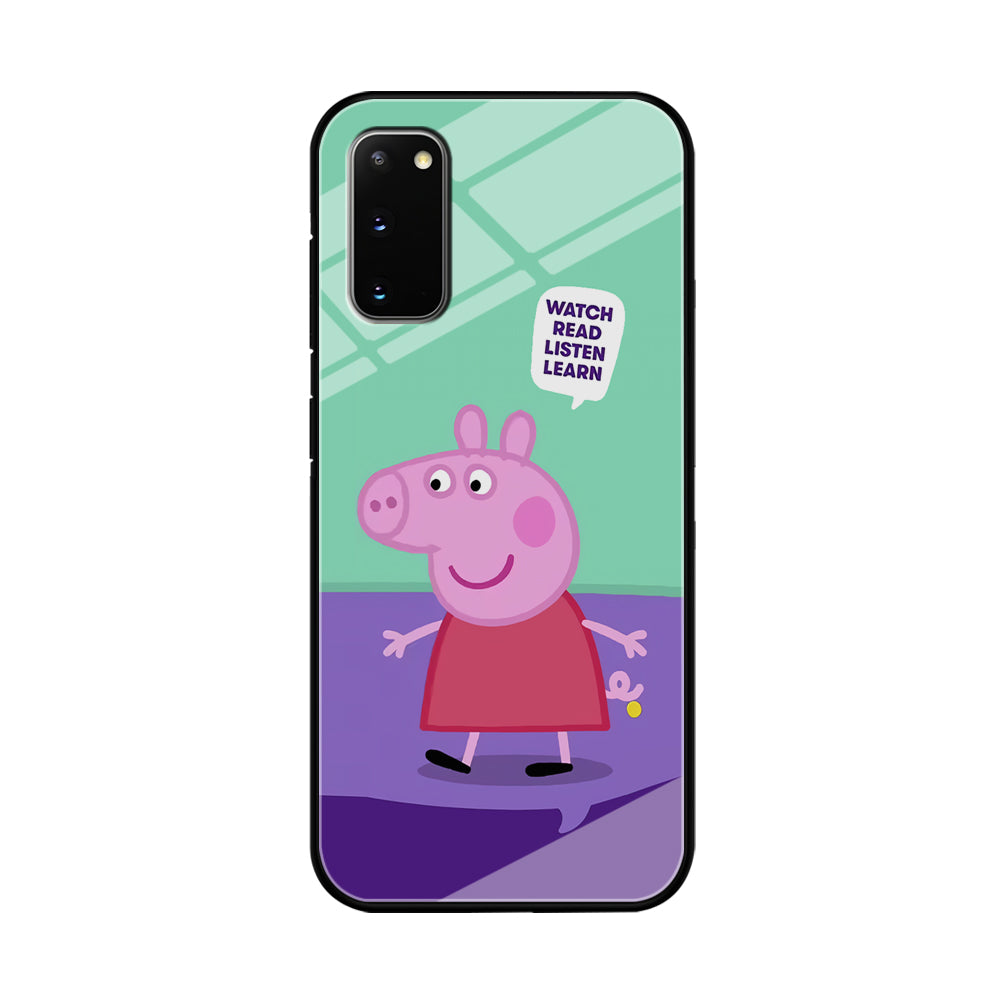 Peppa Pig Ready to Study Samsung Galaxy S20 Case