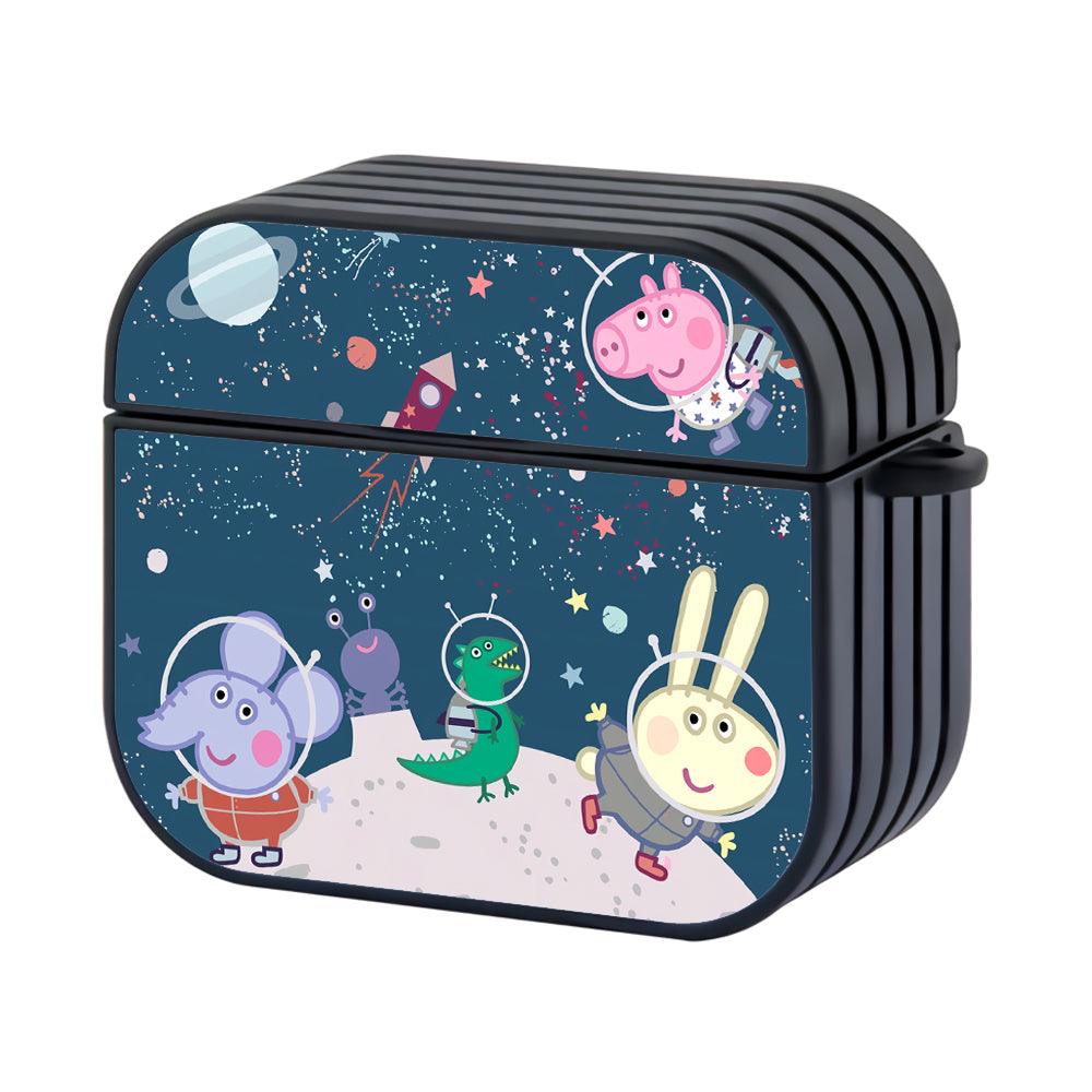 Peppa Pig Sky Walk to The Moon Apple Airpods 4 Case Black