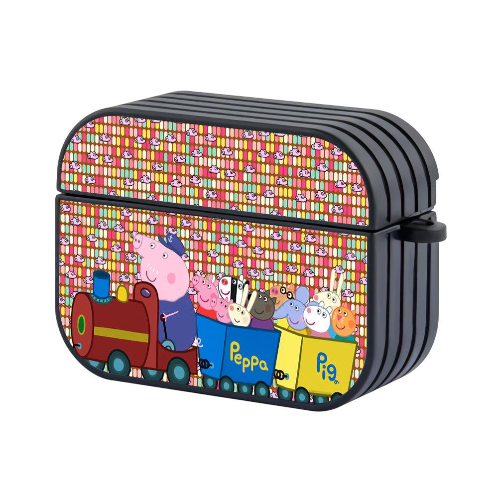 Peppa Pig Take the Train through the City Apple Airpods Pro Case Black