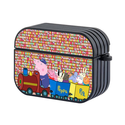 Peppa Pig Take the Train through the City Apple Airpods Pro 3 Case Black