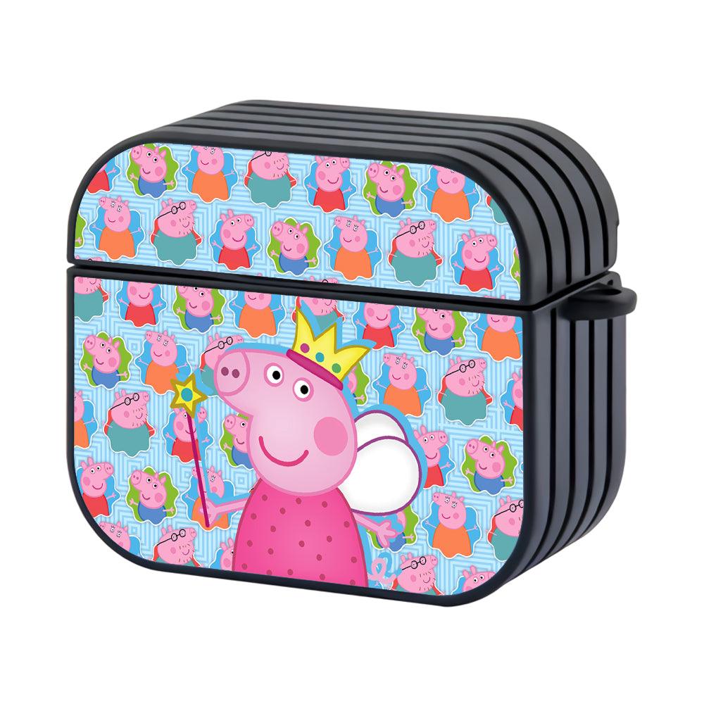 Peppa Pig The Princess of Fairy Hard Work Apple Airpods 4 Case Black