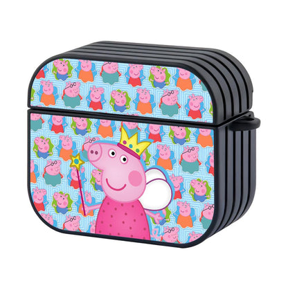 Peppa Pig The Princess of Fairy Hard Work Apple Airpods 4 Case Black