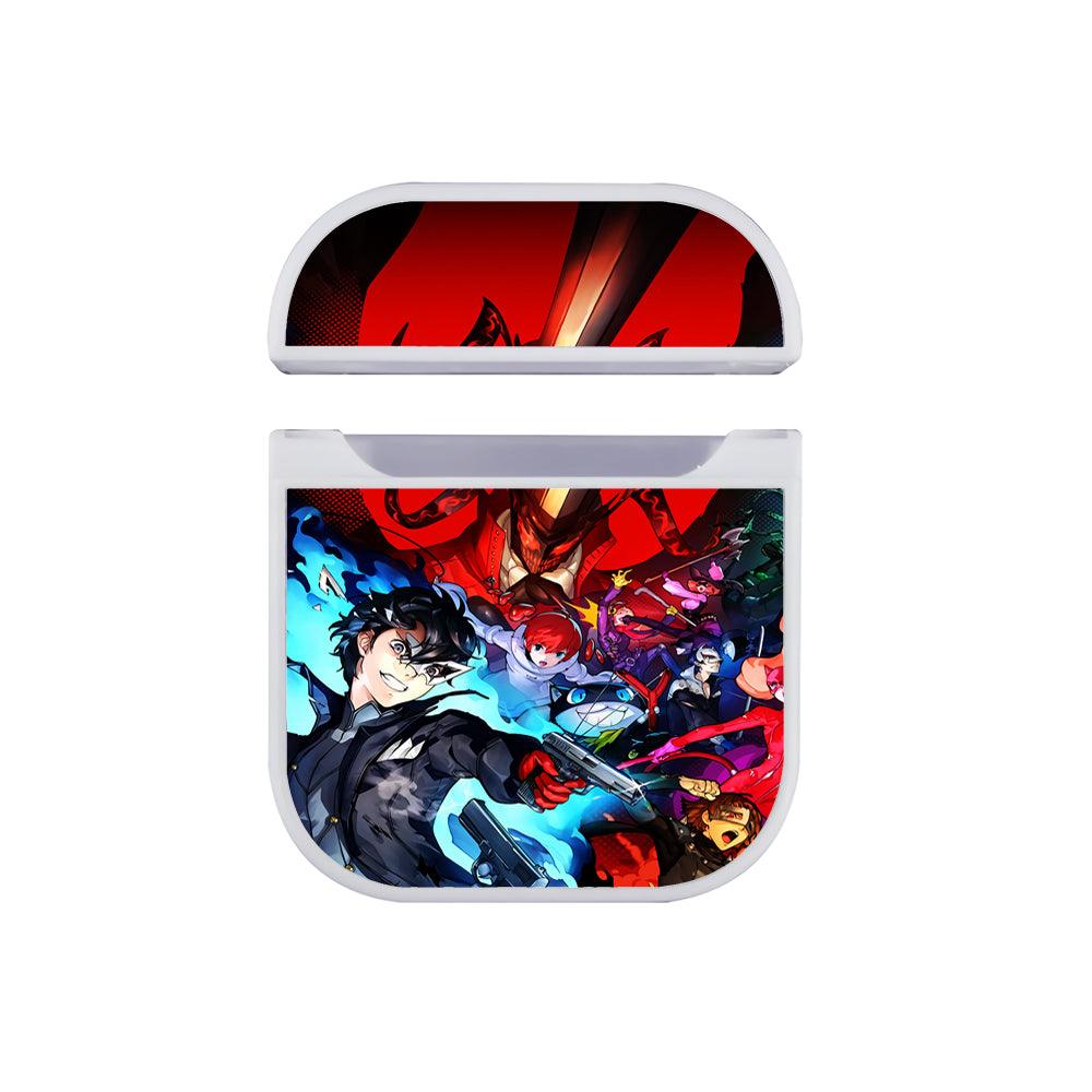 Pesona 5 All Character Anime Apple Airpods Case-White-Carneyforia