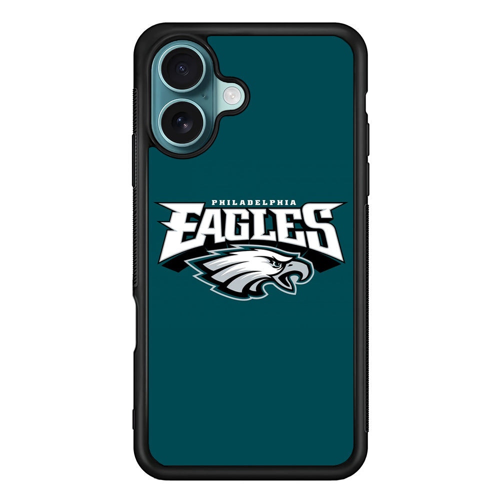 Philadelphia Eagles NFL Team iPhone 16 Plus Case