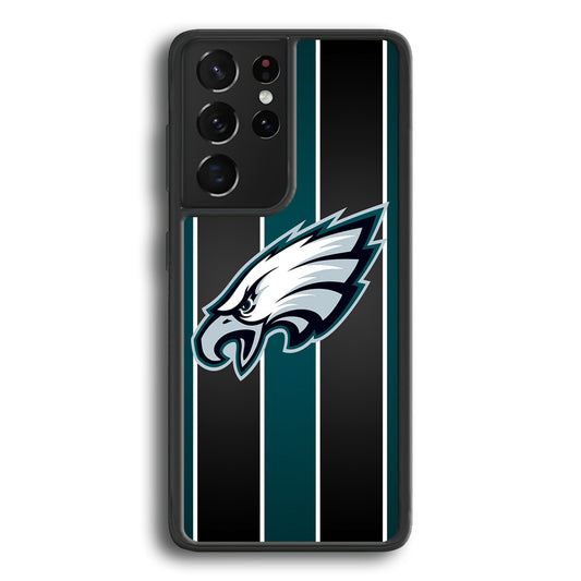 Philadelphia Eagles Stripe And Green Samsung Galaxy S21 Ultra Case